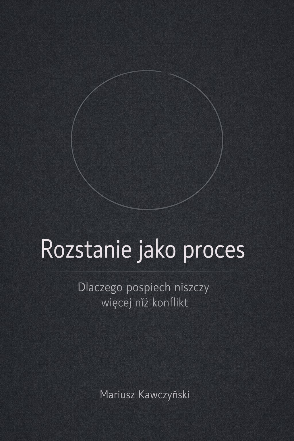 Rozstanie jako proces – okładka